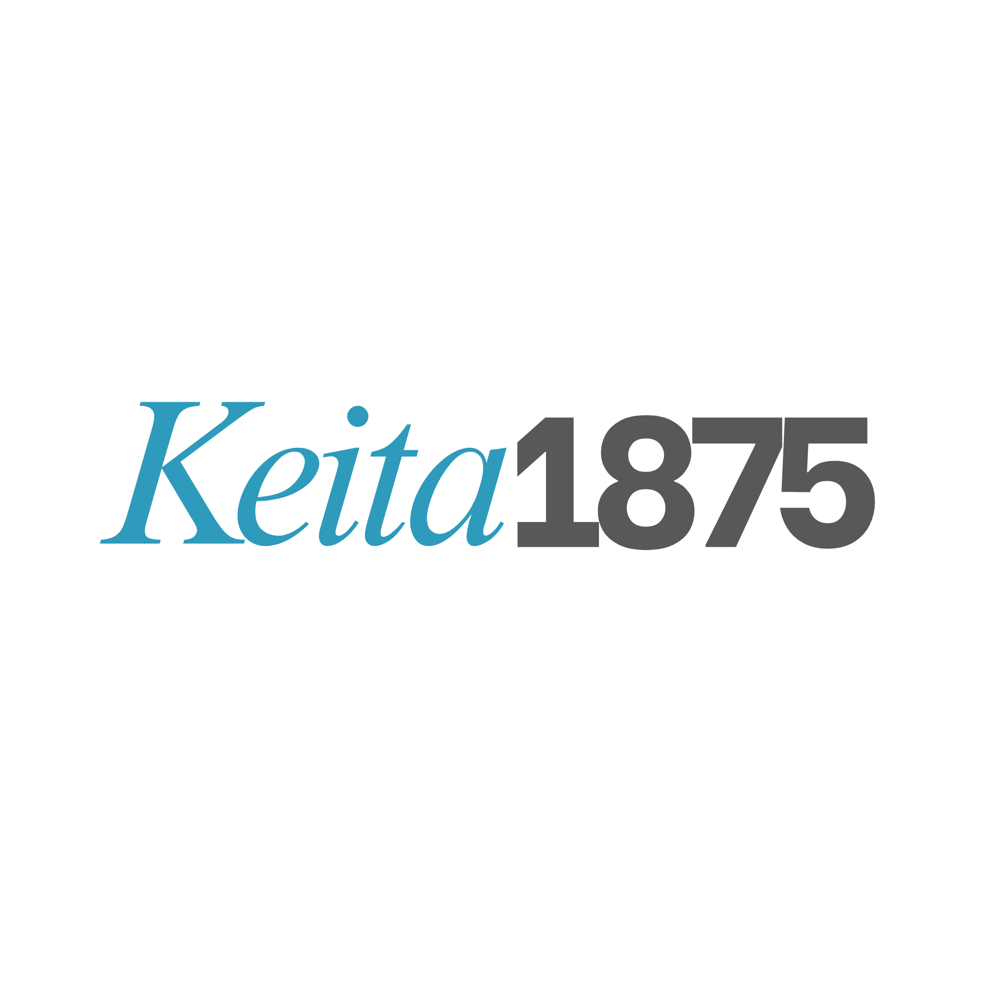 A blue and black logo with the text "Keita1875".